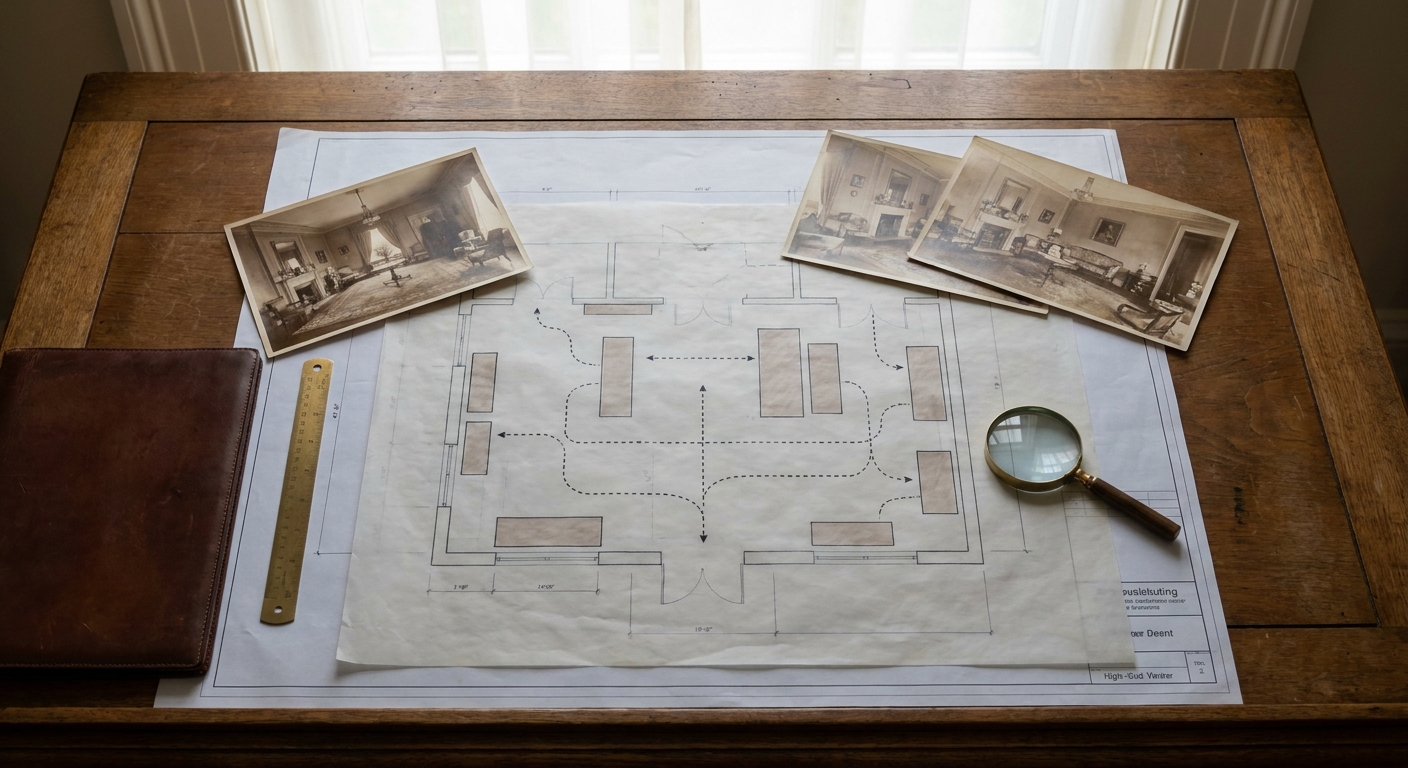 Why archival photographs help restore historic interiors without guesswork