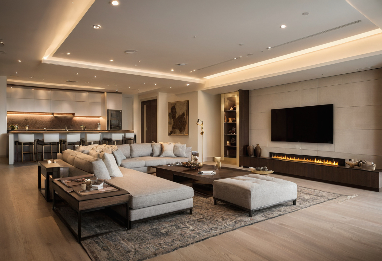 How can owners compare proposals from interior design companies in Riyadh shown in a luxury residential interior